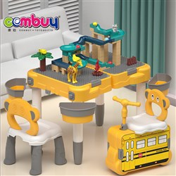 CB884992 CB884993 CB884994 - Car kids building toy play and learn blocks table with chair